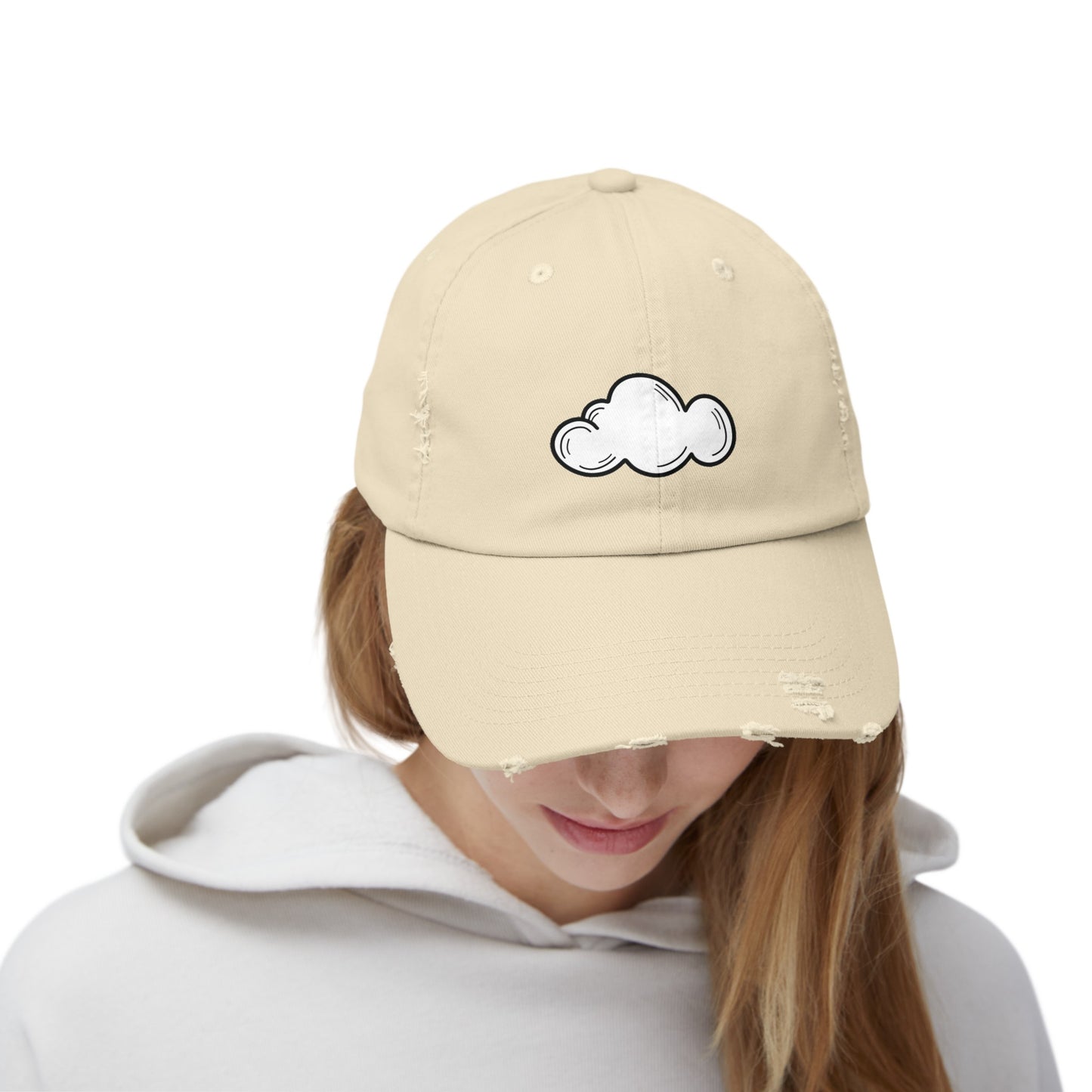 Head in the Clouds Distressed Cap